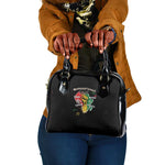 African Black Power Shoulder Handbag Unapologetically Black Raised Fist