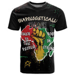 African Black Power T shirt Unapologetically Black Raised Fist