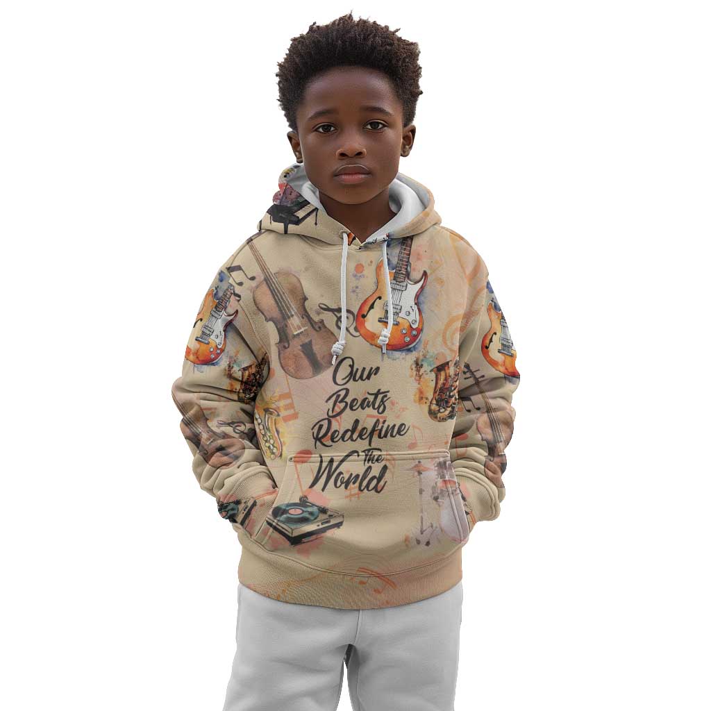 Our Beats Redefine The World African Kid Hoodie Afro Music