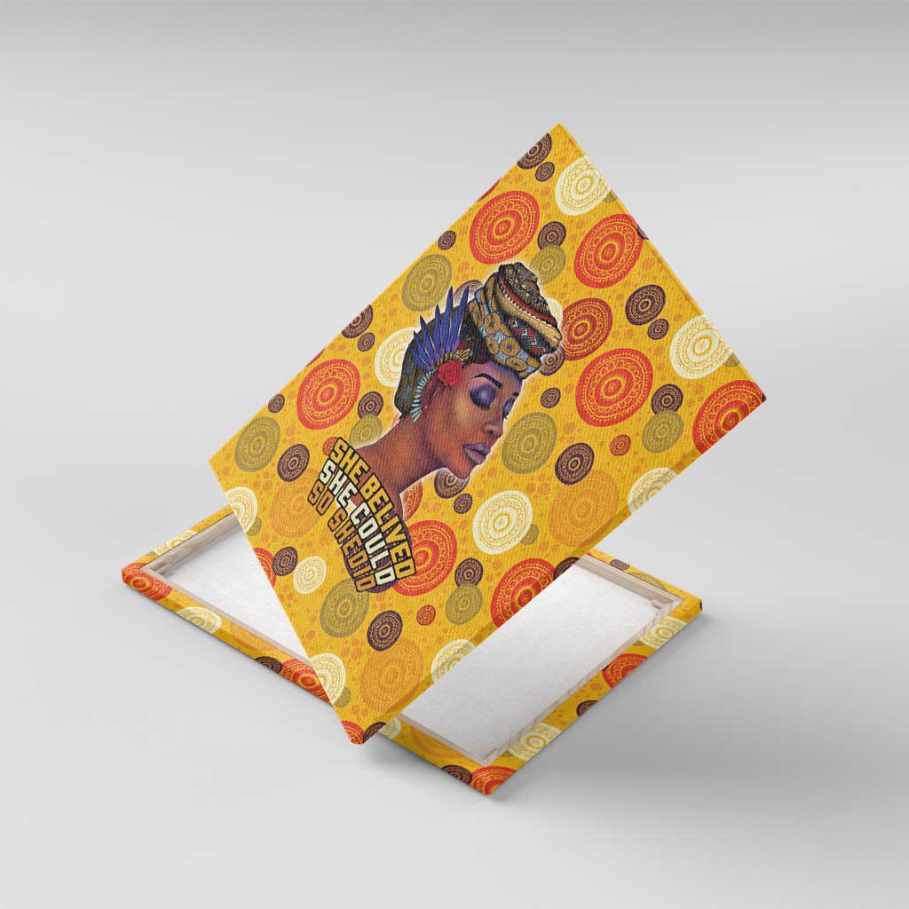 African Women Canvas Wall Art She Believed She Could So She Did