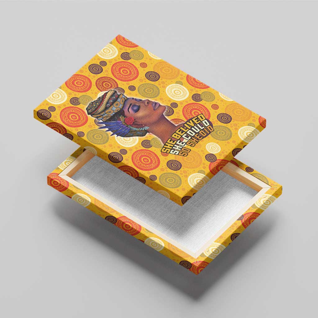 African Women Canvas Wall Art She Believed She Could So She Did