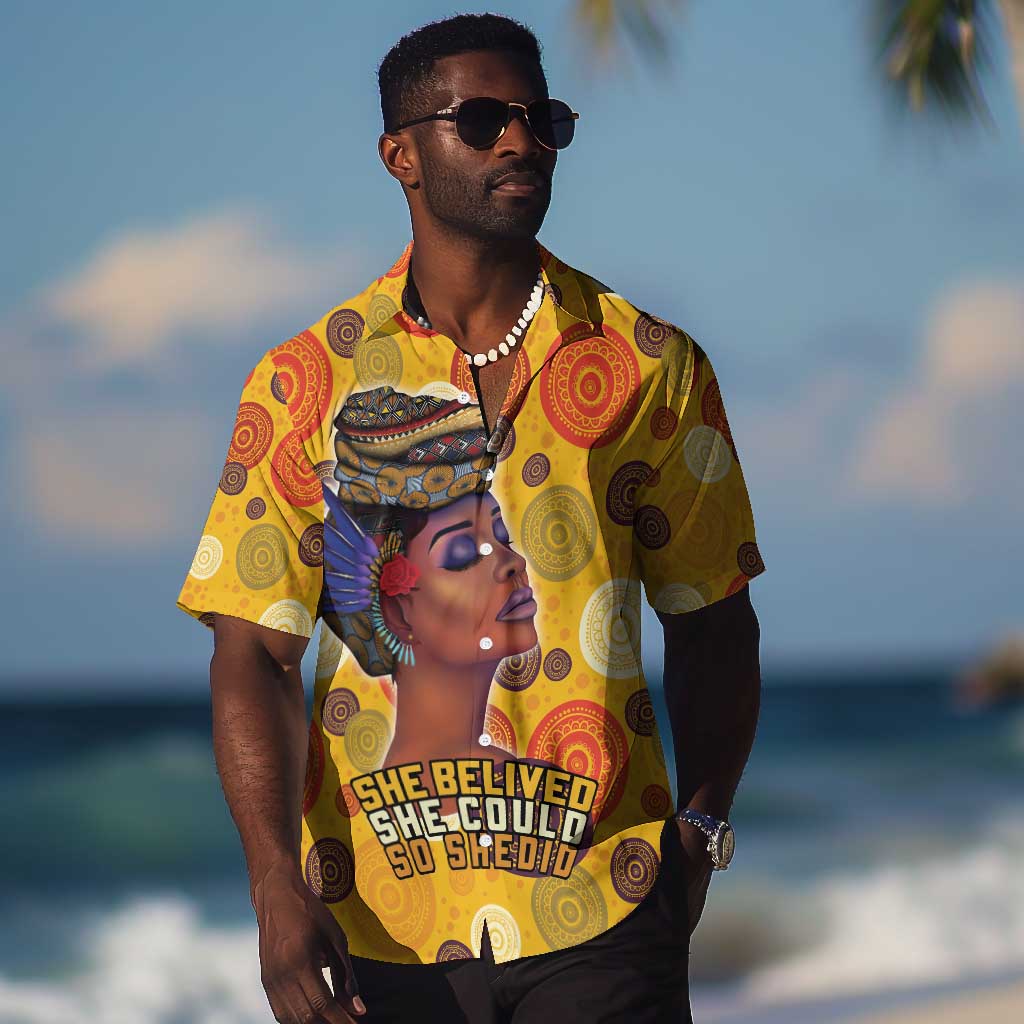 African Women Hawaiian Shirt She Believed She Could So She Did
