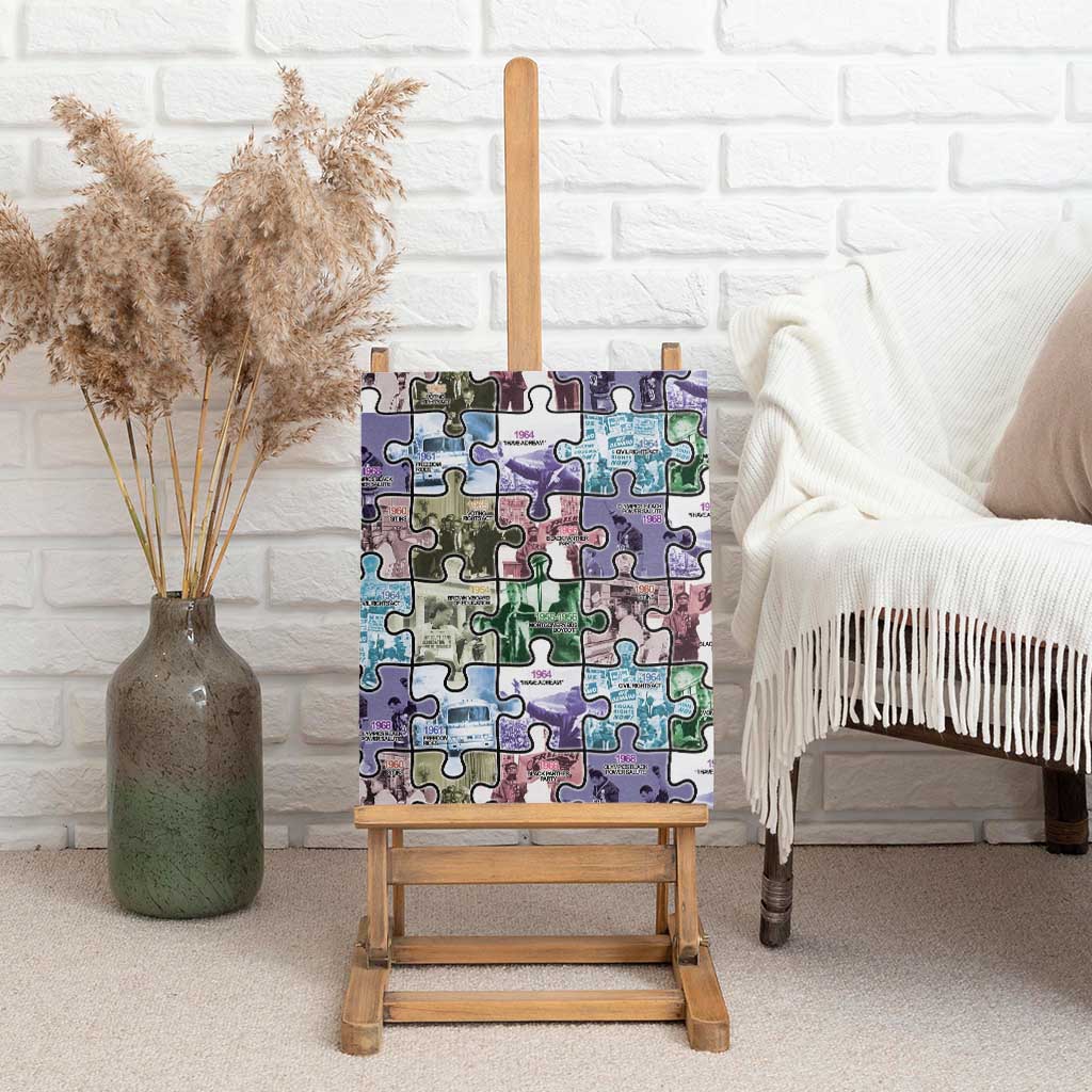 African American Canvas Wall Art The Civil Rights Journey in Puzzle