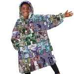 African American Kid Wearable Blanket Hoodie The Civil Rights Journey in Puzzle