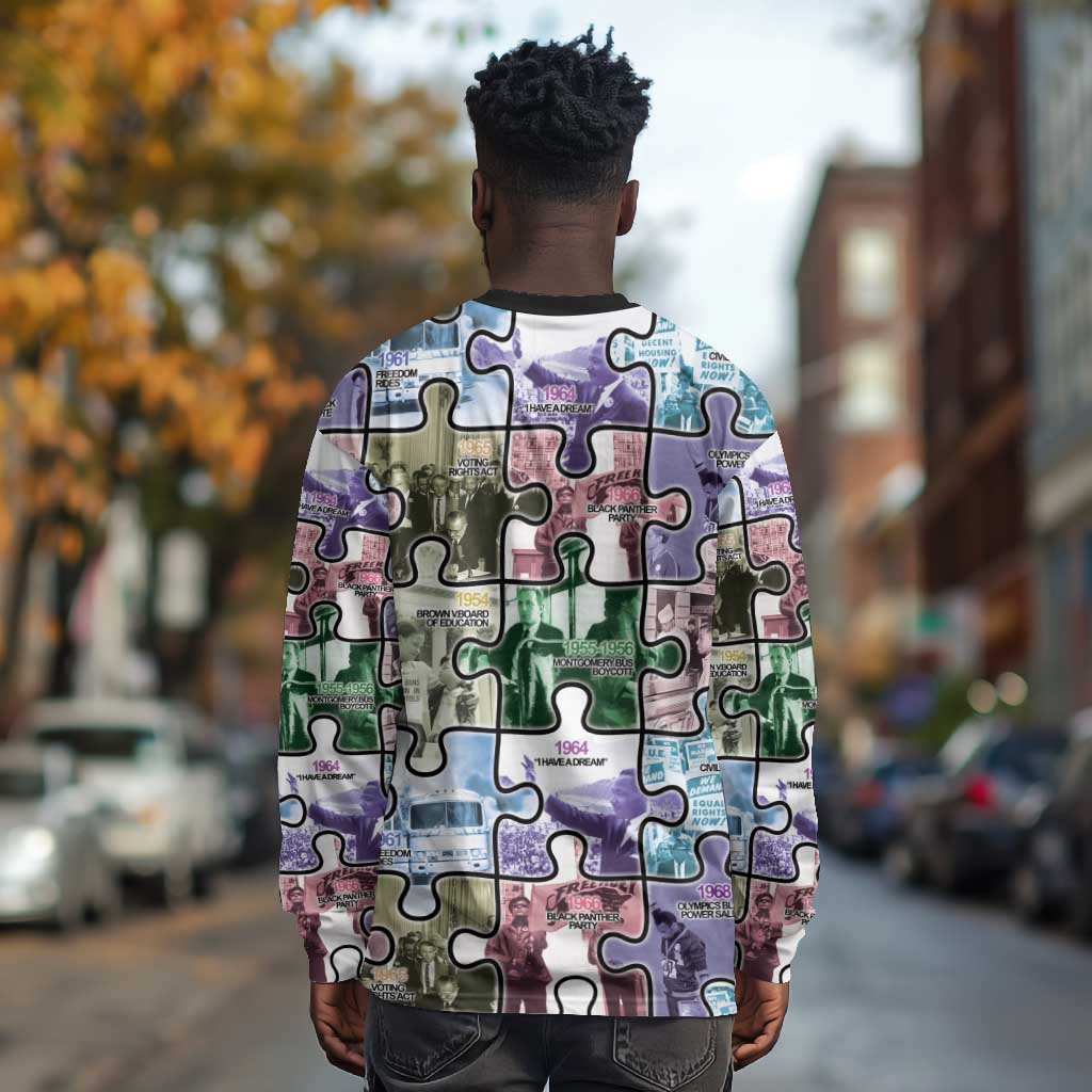 African American Long Sleeve Shirt The Civil Rights Journey in Puzzle