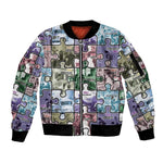 African American Sleeve Zip Bomber Jacket The Civil Rights Journey in Puzzle