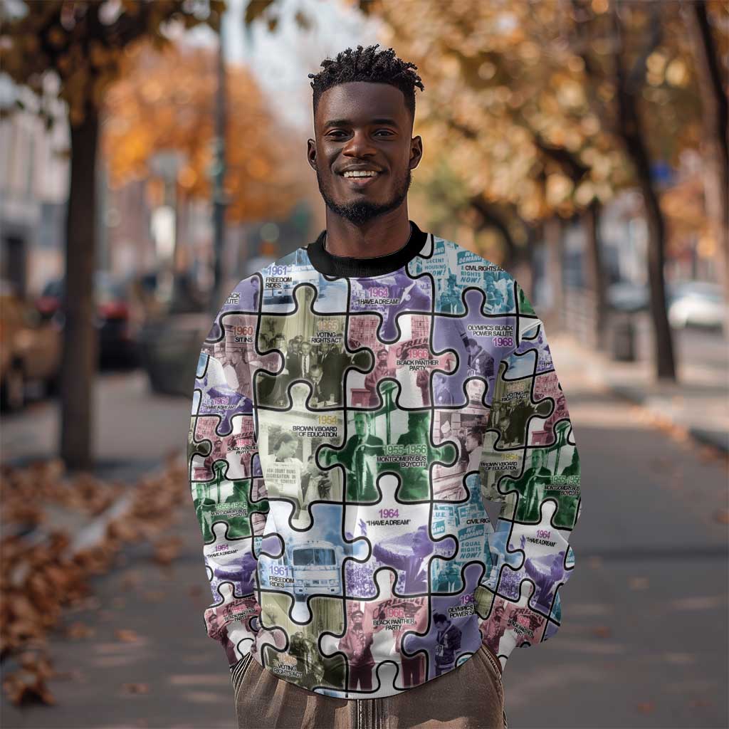 African American Sweatshirt The Civil Rights Journey in Puzzle