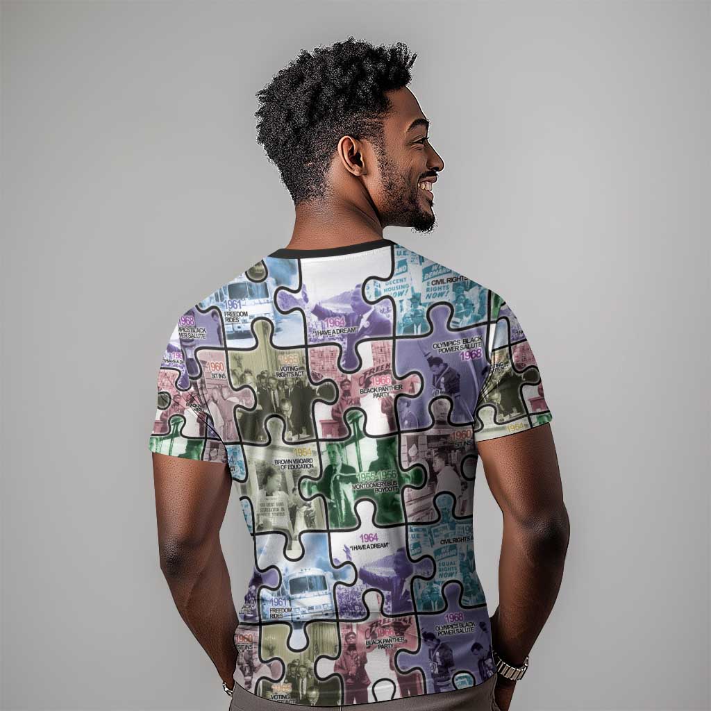 African American T shirt The Civil Rights Journey in Puzzle