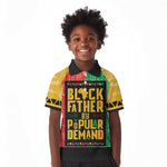 Black Father By Popular Demand Kid Polo Shirt African Art