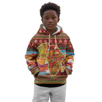 African Christmas Kid Hoodie Afro Heritage and Celebrated
