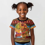 African Christmas Kid T shirt Afro Heritage and Celebrated