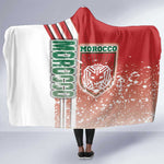 Morocco Soccer Hooded Blanket Atlas Lions Football - Road To Champion
