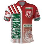 Morocco Soccer Polo Shirt Atlas Lions Football - Road To Champion