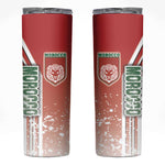 Morocco Soccer Skinny Tumbler Atlas Lions Football - Road To Champion