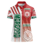 Morocco Soccer Women Polo Shirt Atlas Lions Football - Road To Champion