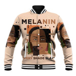 Melanin Every Shade Slays Baseball Jacket Afro Women