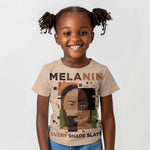 Melanin Every Shade Slays Kid T shirt Afro Women