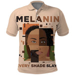 Melanin Every Shade Slays Polo Shirt Afro Women