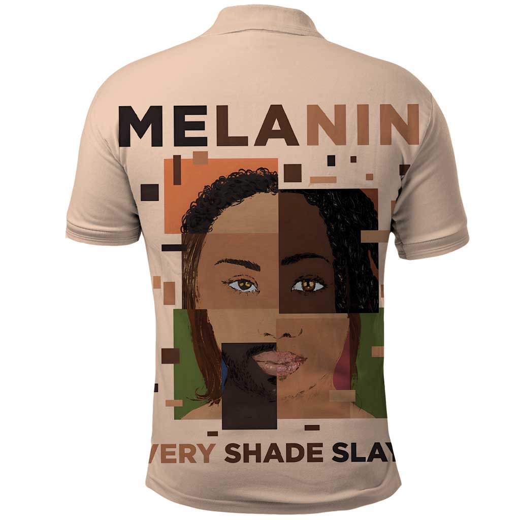 Melanin Every Shade Slays Polo Shirt Afro Women
