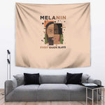 Melanin Every Shade Slays Tapestry Afro Women