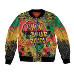Africa Map Graffiti Bomber Jacket Know You Roots Art Style