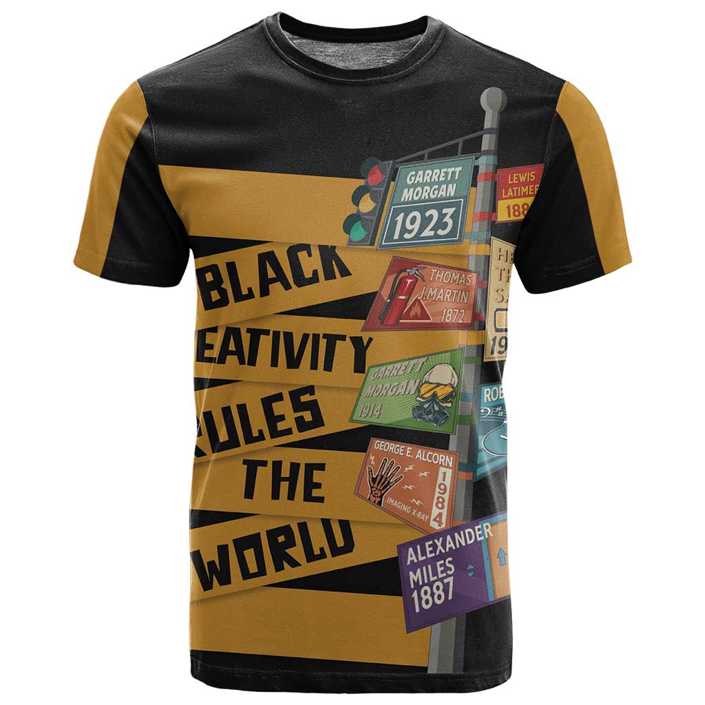 African Creativity T shirt Black Creativity Rules The World