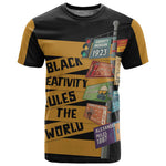 African Creativity T shirt Black Creativity Rules The World