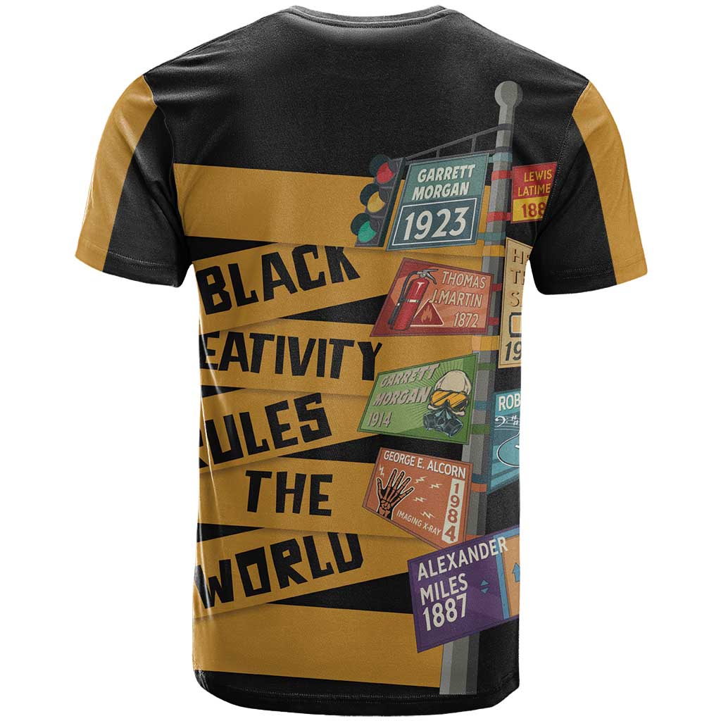 African Creativity T shirt Black Creativity Rules The World