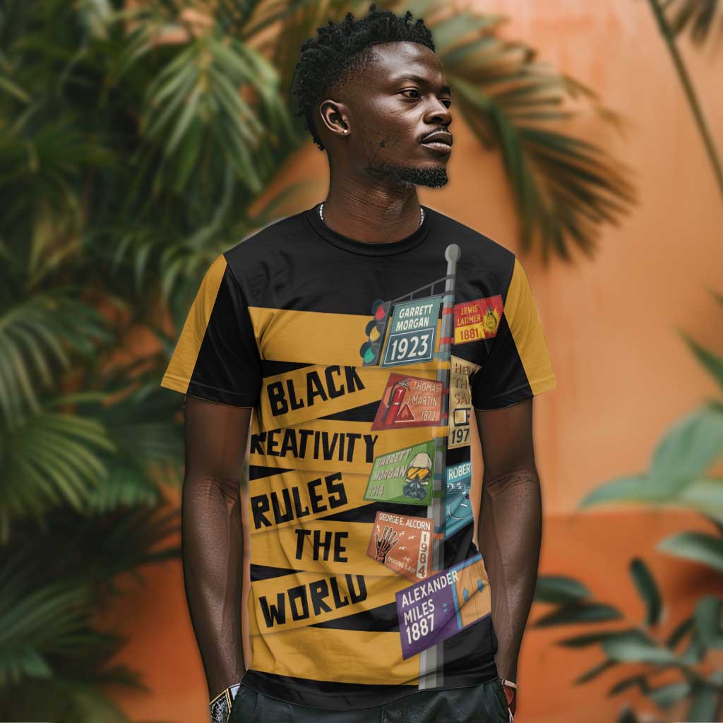 African Creativity T shirt Black Creativity Rules The World