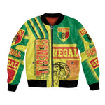 Senegal Soccer Bomber Jacket Lions of Teranga Football - Road To Champion