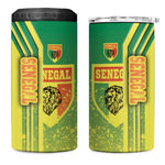 Senegal Soccer 4 in 1 Can Cooler Tumbler Lions of Teranga Football - Road To Champion