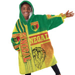 Senegal Soccer Kid Wearable Blanket Hoodie Lions of Teranga Football - Road To Champion
