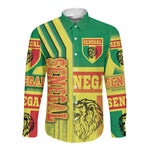 Senegal Soccer Long Sleeve Button Shirt Lions of Teranga Football - Road To Champion