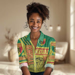 Senegal Soccer Women Casual Shirt Lions of Teranga Football - Road To Champion