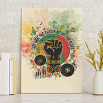 They Want Our Rhythm Not Our Blues Canvas Wall Art Afro Pride Music