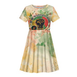 They Want Our Rhythm Not Our Blues Kid Short Sleeve Dress Afro Pride Music