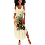 They Want Our Rhythm Not Our Blues Summer Maxi Dress Afro Pride Music
