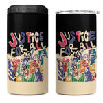 African Stand Firm 4 in 1 Can Cooler Tumbler Justice For All