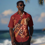 Justice To The People Africa Hawaiian Shirt Afro Raised Fist