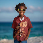 Justice To The People Africa Kid Hawaiian Shirt Afro Raised Fist