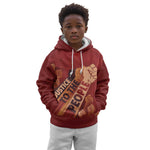 Justice To The People Africa Kid Hoodie Afro Raised Fist