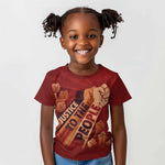 Justice To The People Africa Kid T shirt Afro Raised Fist