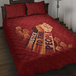 Justice To The People Africa Quilt Bed Set Afro Raised Fist