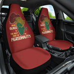 African Map Fingerprint Car Seat Cover Being Black Is The Best Part Of My Personality