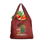 African Map Fingerprint Grocery Bag Being Black Is The Best Part Of My Personality
