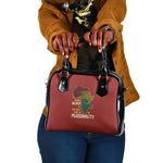 African Map Fingerprint Shoulder Handbag Being Black Is The Best Part Of My Personality