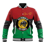 Personalized Pan African Black Panther Baseball Jacket All Power To The People