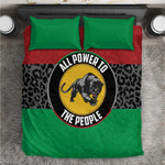 Pan African Black Panther Bedding Set All Power To The People