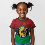 Personalized Pan African Black Panther Kid T shirt All Power To The People
