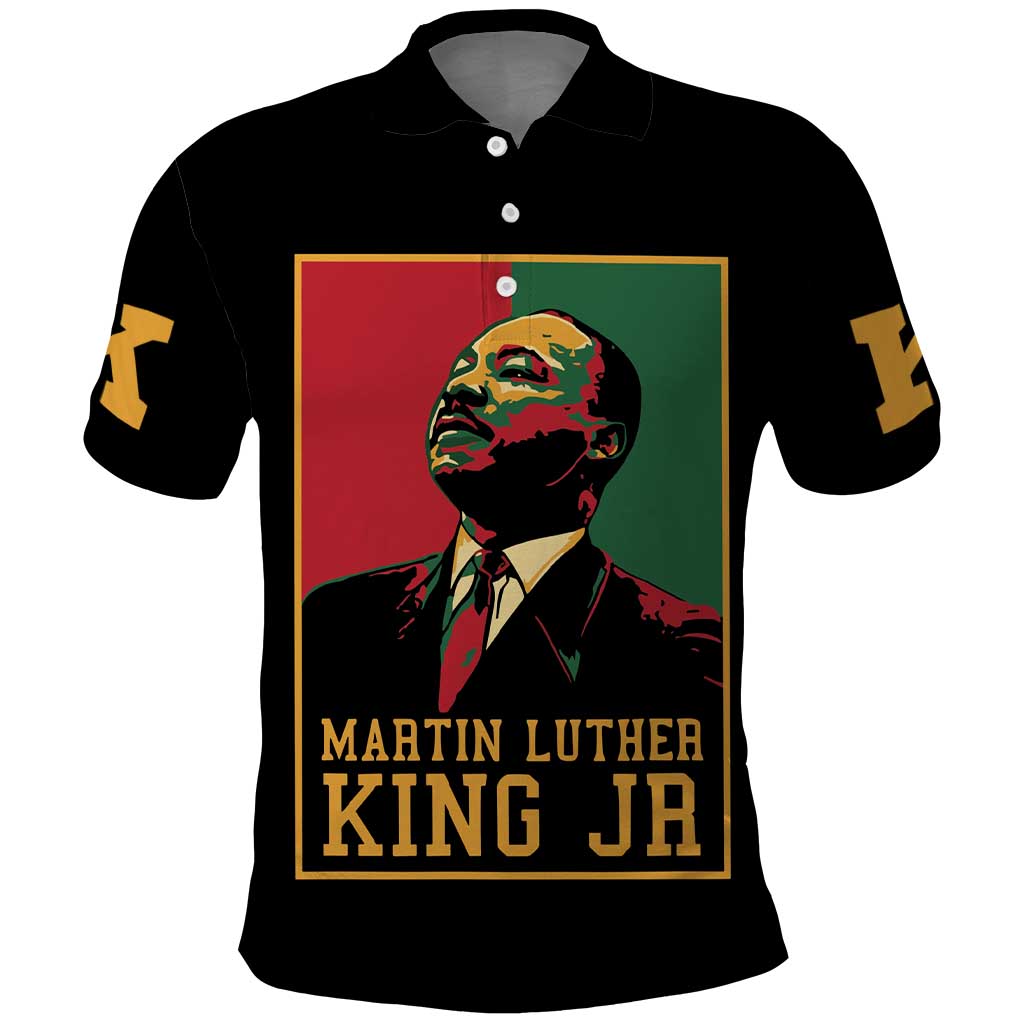 Martin Luther King Jr Polo Shirt MLK Retro Style